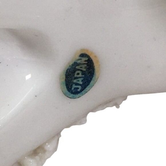 Vintage Spaghetti Poodle Dog Mother w/Two Babies Puppies on Chain Blue Pink Hat - Picture 13 of 16